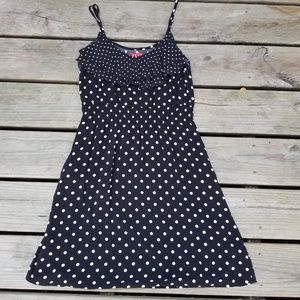 Black and white polka dot dress